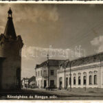 1943 Mezőtelegd, Tileagd; Községháza, Hangya szövetkezet üzlete / town hall, pharmacy (EK)