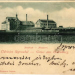 1901 Sopron, Oedenburg; sörfőzde. Nr. 77. L. Kummert / Brauerei (Rb)