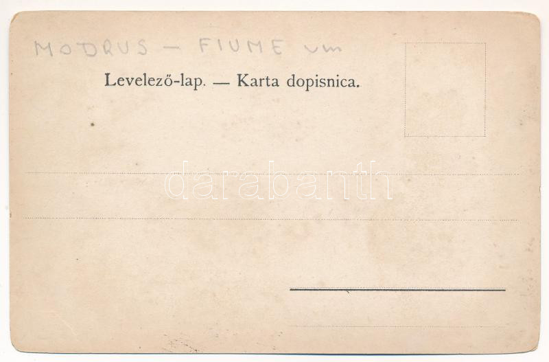 Modrus-Fiume vármegye térképe. Kiadja Károlyi Gy. / Zupanija Riecko-Modruska / Map of Modrus-Rijeka county (EB) - Image 2