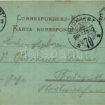 1900 Jaroslaw, Jaruslau; Cavallerie Kaserne. Herman Aker / cavalry military barracks. Art Nouveau, litho (EK) - Image 2