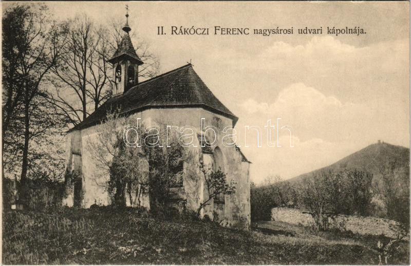 Nagysáros, Velky Saris; II. Rákóczi Ferenc udvari kápolnája. Holénia Béla kiadása, Divald / castle chapel