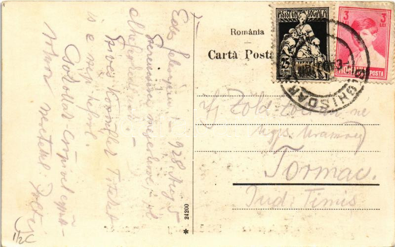 1928 Segesvár, Schässburg, Sighisoara; Fő tér, F. Lingner üzlete, Steinbrucher Bier Quelle sörcsarnok / main square, shops, beer hall (EK) - Image 2