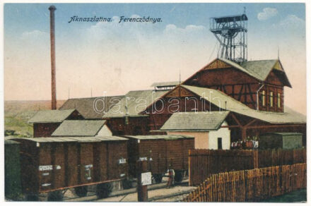 Aknaszlatina, Akna Slatina, Slatinské Doly, Szolotvino, Solotvyno (Máramaros); Ferencbánya, iparvasút. Berger Miksa utóda kiadása / mine, industrial railway