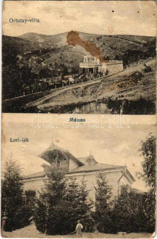 1928 Ménes, Minis (Arad); Lori lak, Ortutay villa. Feibusz Samu kiadása / villas (EB)