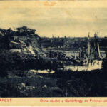 1912 Budapest I. Duna részlet a Gellérthegy felől, Ferenc József híd (Rb)