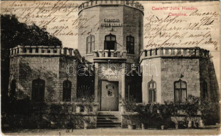 1912 Campina, Castelul Iulia Hasdeu / castle (wet corner)