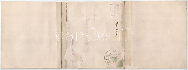 1909 Szováta-fürdő, Baile Sovata; Schuster Emil kiadása 113-1909. - 3-részes kinyitható panorámalap / 3-tiled folding panoramacard (r) - Image 2
