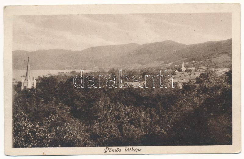 Dömös - 4 db RÉGI város képeslap / 4 pre-1945 town-view postcards - Image 2