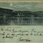 1899 (Vorläufer) Nagymaros, Nagy-Maros látképe. Divald Károly 23. sz. (szakadás / tear)