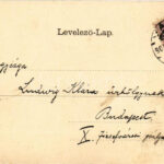 1901 Vác, Dunaparti korzó. Szecessziós virágos litho / Art Nouveau, floral, litho - Image 2