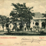 1901 Szobránc-gyógyfürdő, Kúpele Sobrance; kastély a vendéglővel. Klein Ignác kiadása / castle with restaurant (fa)