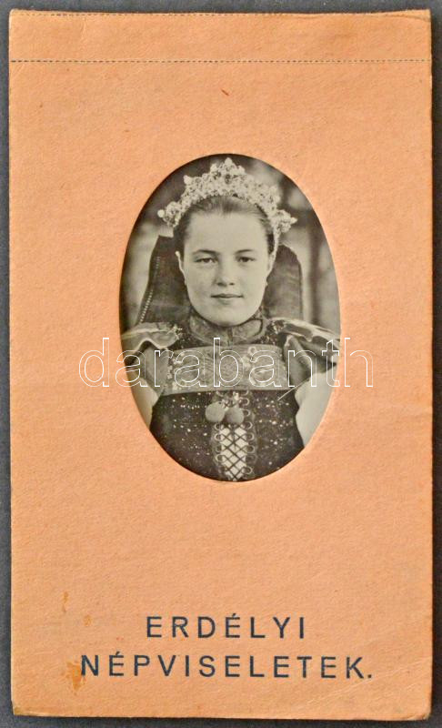Erdélyi Népviseletek - képeslapfüzet 10 képeslappal. Lepage Lajos kiadása, Kolozsvár / Transylvanian folklore - pre-1945 postcard booklet with 10 postcards