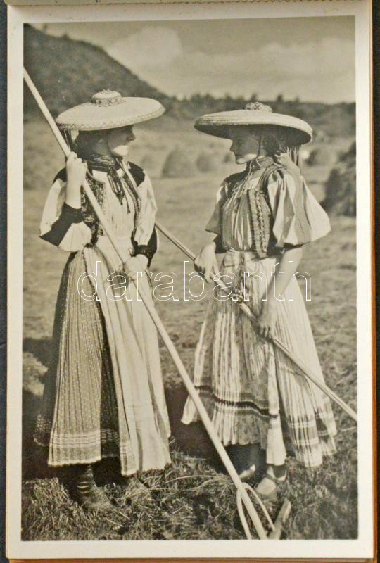 Erdélyi Népviseletek - képeslapfüzet 10 képeslappal. Lepage Lajos kiadása, Kolozsvár / Transylvanian folklore - pre-1945 postcard booklet with 10 postcards - Image 4