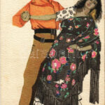 1914 Viennese Art Nouveau / Tango. B.K.W.I. 843-1. s: Mela Koehler (r)