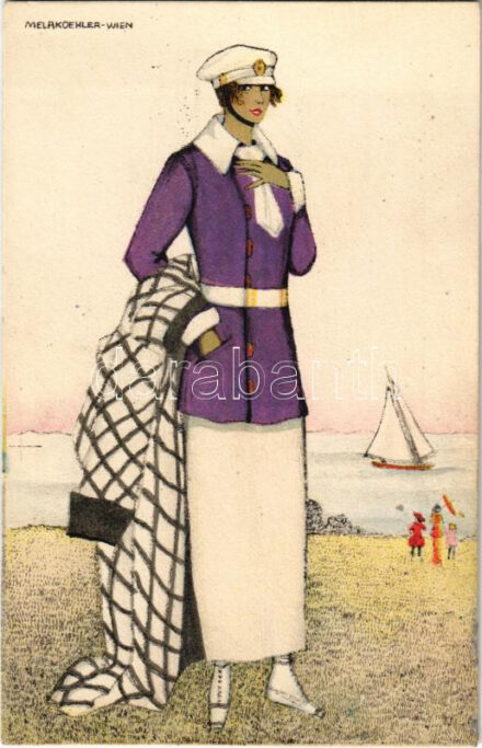 Viennese Art Nouveau / Mode. B.K.W.I. 187-3. s: Mela Koehler (r)