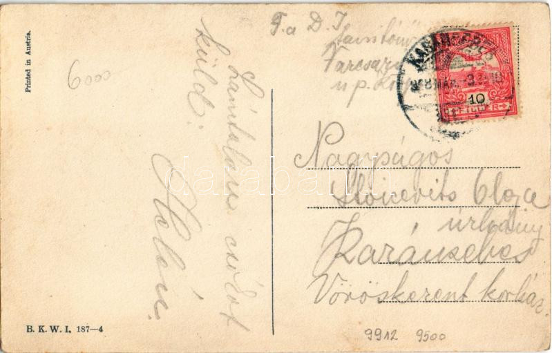 1918 Viennese Art Nouveau / Tennis Mode. B.K.W.I. 187-4. s: Mela Koehler (r) - Image 2