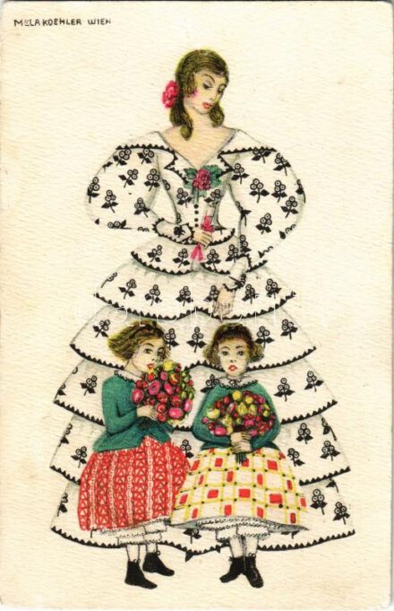 Viennese Art Nouveau / Mode. B.K.W.I. 3142-5. s: Mela Koehler (r)