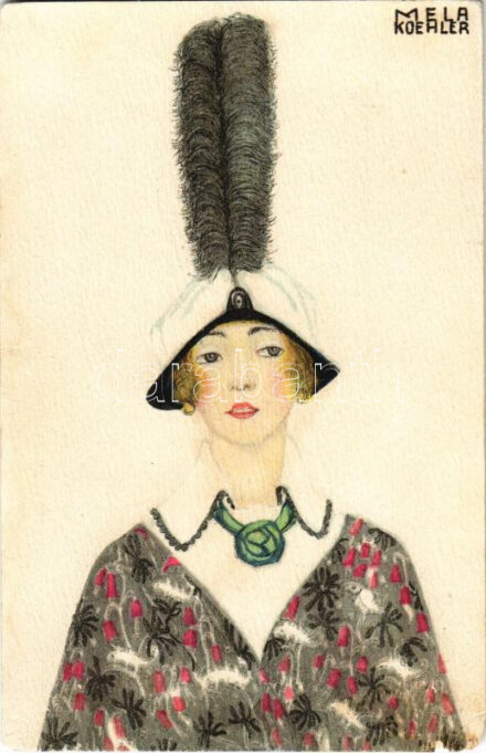 Viennese Art Nouveau / Mode. B.K.W.I. 481-6. s: Mela Koehler (r)