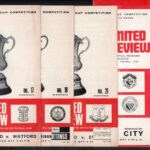 1968-1970 A Manchester United angol labdarúgócsapat kupamérkőzéseinek programfüzetei (BEK, FA Kupa), össz. 9 db, tanúsítvánnyal / Manchester United cup match programmes (European Champions Cup, FA Cup), 9 in total, with certificate - Image 2