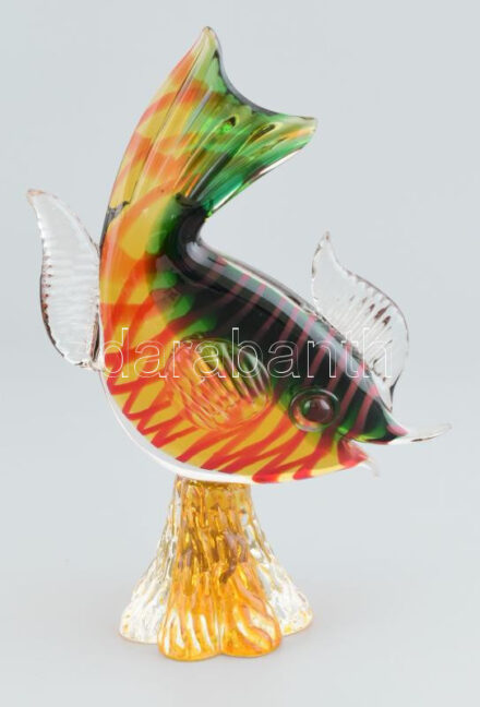 Murano, naphal, üveg, jelzés nélkül, hibátlan, m: 26,5 cm