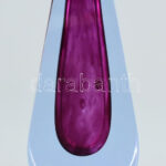 Murano, üvegpácos, díszváza, jelzés nélkül, hibátlan, m: 18,5 cm