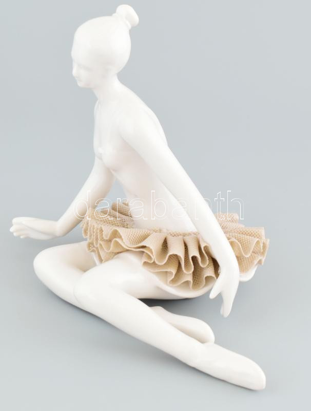 Claraluna balerina, porcelán, jelzett, hibátlan, m: 19 cm - Image 2