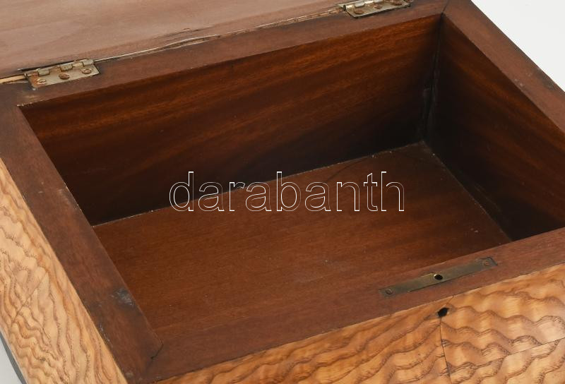 Biedermeier jellegű fa láda. teteje pótolt. Kulcs nélkül 31x37 cm - Image 2