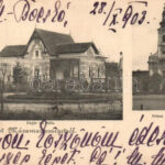 1903 Máramarossziget, Sighetu Marmatiei; Sugár úti villa, Római katolikus templom. Kiadja Kaufmann Ábrahám / villa, Catholic church (fa)