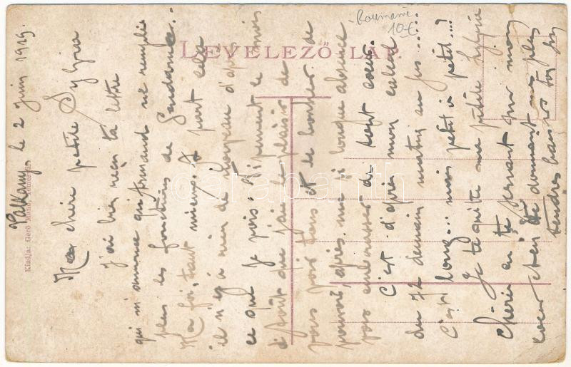 1919 Temesvár, Timisoara; Kossuth Lajos tér, Takarékpénztár, piac, Winternitz Lipót üzlete, villamos. Gerő Manó kiadása / square, market, shops, savings bank, tram (EB) - Image 2
