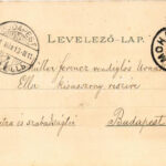 1901 Mohács, Rév, László kórház. Weiser Miksa kiadása. Art Nouveau, floral, litho (EK) - Image 2