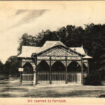 Bikszád-gyógyfürdő, Baile Bixad; ivócsarnok és források / spa, spring source and well - leporellóból / from leporello booklet (non PC)