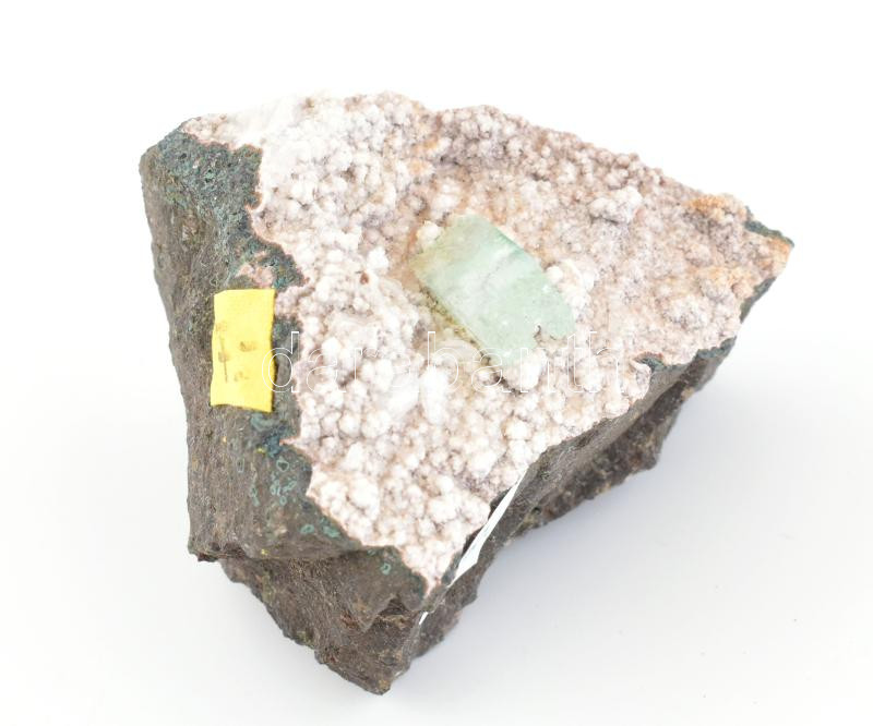 Magnezit kristályok glimmerit közeten, 10 x 6,5 cm, Ausztria (Zillertal)
