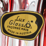 Lux Glass német üveg váza. Jelzett, hibátlan 30 cm - Image 2