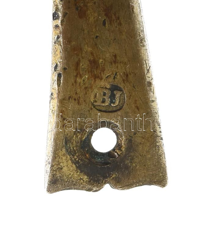 Antik ezüst (Ag) sarkantyú és bronz sarkantyú, jelzett, nettó: 39,81 g - Image 4