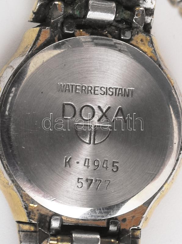 Doxa női quartz karóra, acél szíjjal, működik, kis kopásokkal, d: 22 mm - Image 3
