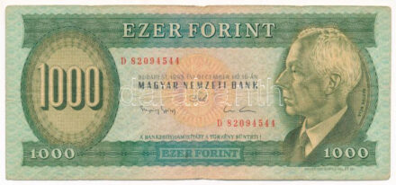 1993. 1000Ft 'D 82094544' T:F,VG Adamo F47