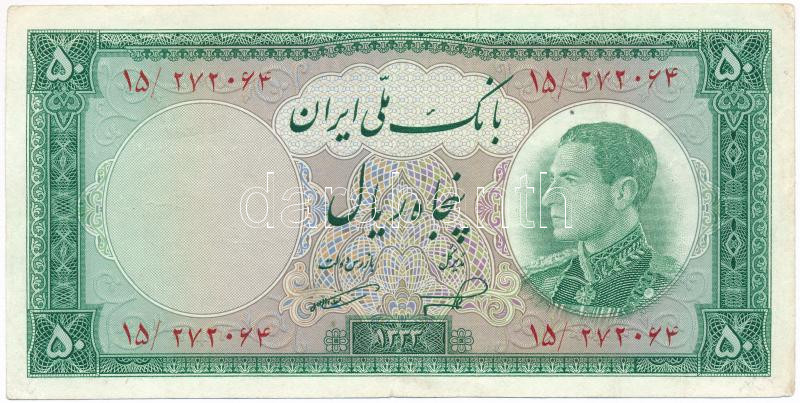 Irán 1954. 50R T:III Iran 1954. 50 Rials C:F Krause 66