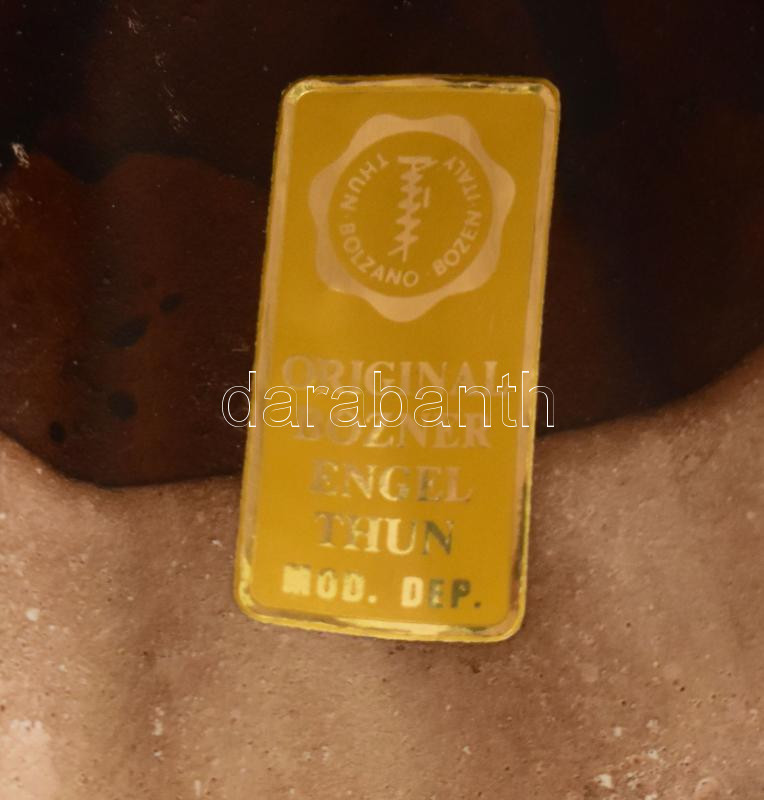 Thun kerámia angyal, jelzett, kopásokkal, m: 16 cm - Image 2