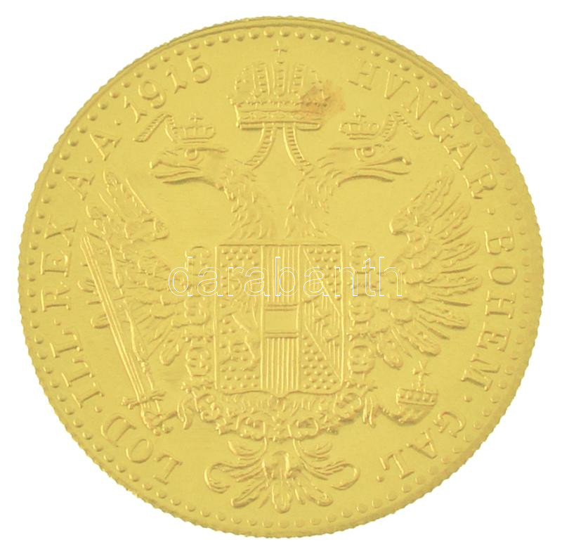 Ausztria 1915. Dukát Au 'Ferenc József' utánveret (3,50g/0.986) T:P Austria 1915. 1 Ducat Au 'Franz Joseph I' restrike (3,50g/0.986) C:P Krause KM# 2267 - Image 2