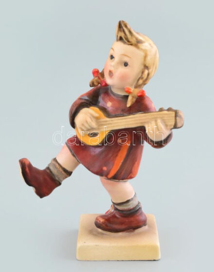 Goebel / Hummel fajansz figura, jelzett, kopásokkal, m: 12 cm