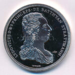DN 'Magyarok Kincstára - Batthyány féltallér, 1788' ezüstözött rézötvözet utánveret, kapszulában (38mm) T:PP