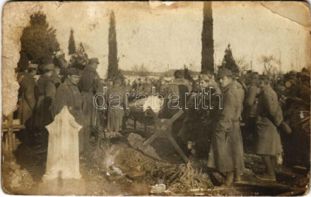 Első világháborús katonai temetés / WWI K.u.K. military funeral, photo (b)