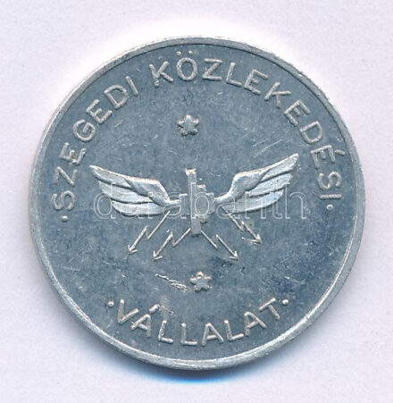 ~1950. 'Szegedi Közlekedési Vállalat' Al bárca T:XF patina, karc