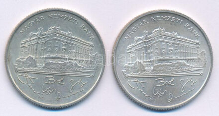 1993. 200Ft Ag 'MNB' (2x) T:AU,XF kis patina Adamo F13