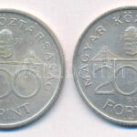 1993. 200Ft Ag 'MNB' (2x) T:AU,XF kis patina Adamo F13