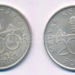 1993. 200Ft Ag 'MNB' (2x) T:AU,XF patina Adamo F13 - Image 2