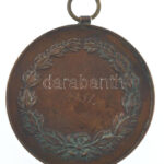 1931. Bronz tenisz emlékérem füllel (40mm) T:XF patina, kis ph. / Hungary 1931. Bronze tennis medallion with ear (40mm) C:XF patina, small edge error - Image 2