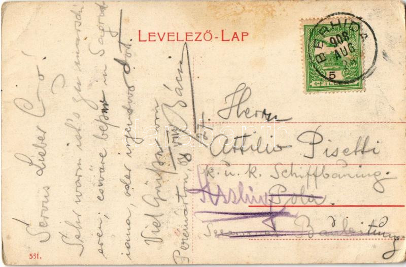 1908 Berhida, Kis temploma a 14. századból, kis malom (EK) - Image 2