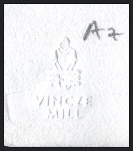 DrMáriás (Máriás Béla, 1966-): Az utolsó vacsora a járvány idején Leonardo műtermében, 2021. Computer print, merített papír, jelzett, számozott (2/4). Vincze Mill és Dr. Máriás szárazbélyegzőivel. 19×37 cm / Computer print on - Image 4