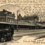 1902 Szombathely, vasúti indóház, vasútállomás, vasutas. Steiner Testvérek kiadása
